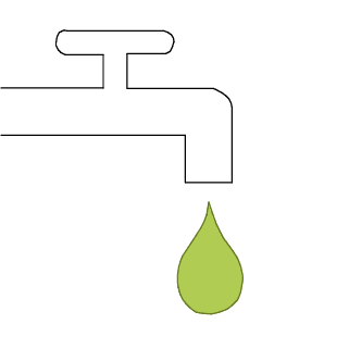 Wasserversorgung und Absperrhähne